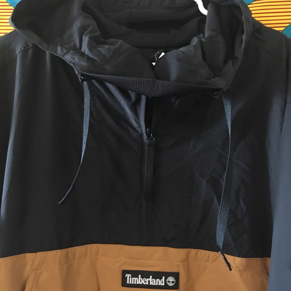 Timberland Hooded Windbreaker Mens size XL - Picture 3 of 5